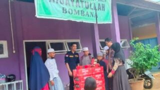 Dinas Sosial Bombana Berikan Bantuan Makanan Ke Pesantren 
