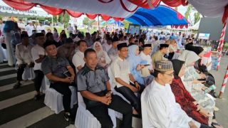 Sejumlah Anggota DPRD Bombana Ikut Hadir dalam Penyambutan Bupati dan Wakil Bupati Bombana Burhanuddin Ahmad Yani